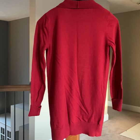 Mossimo Dark Red Open Front Cardigan Size M - Picture 2 of 9